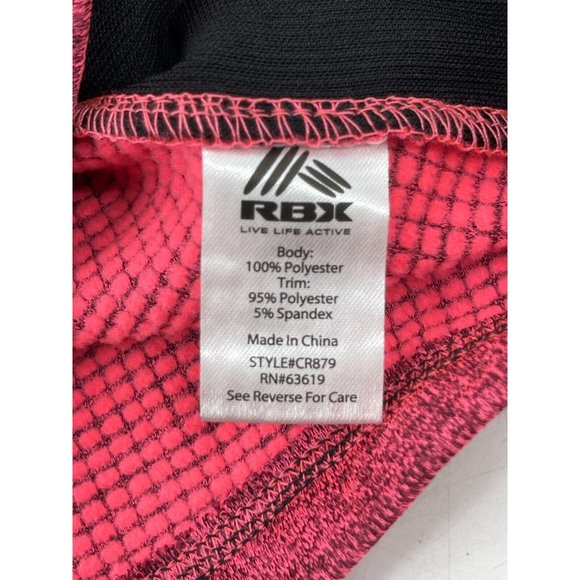 RBX Women's Active Wear Running Pink Reflective Long Sleeve Zip Jacket Large - Picture 6 of 10